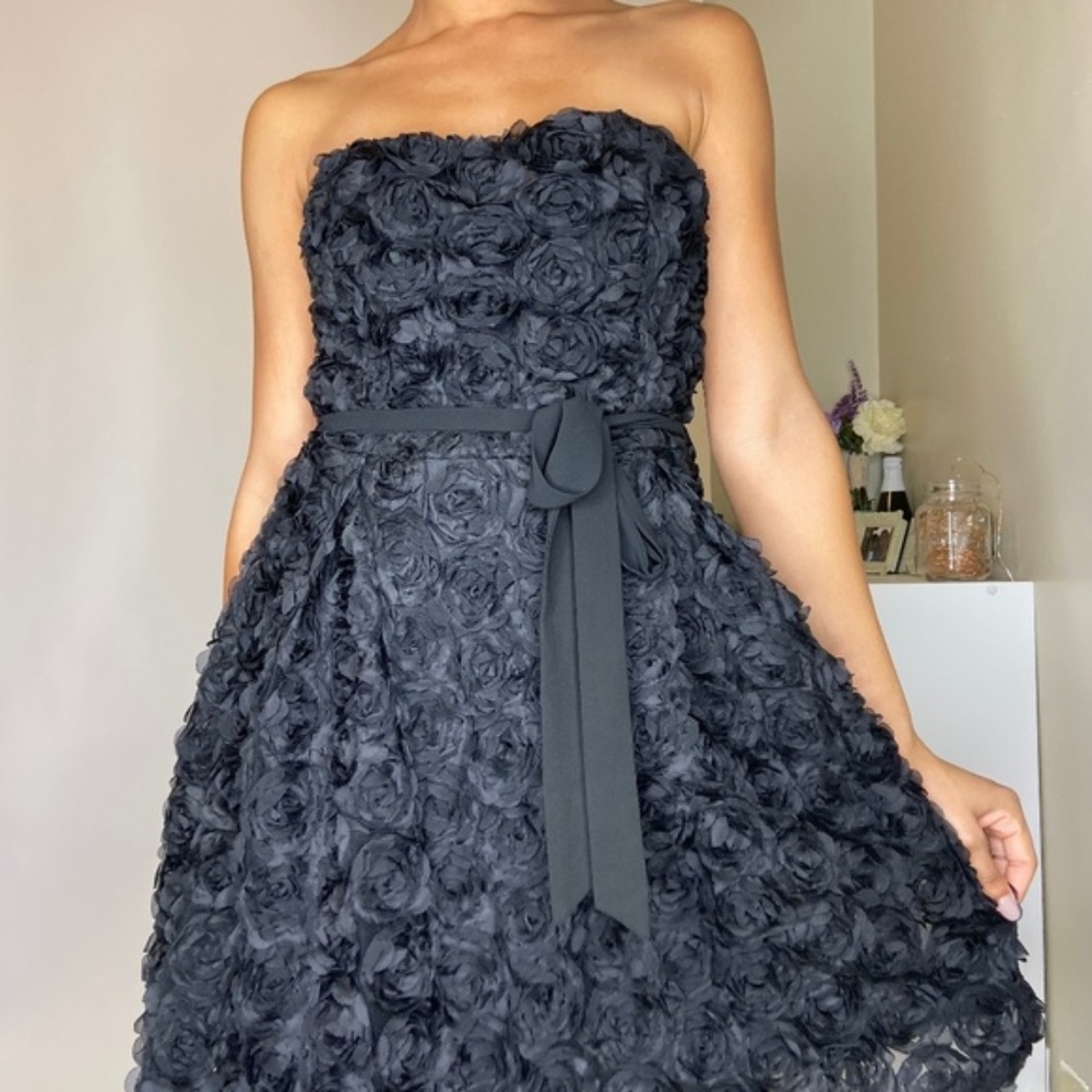 Black Strapless Cocktail Dress NWT Womens: L